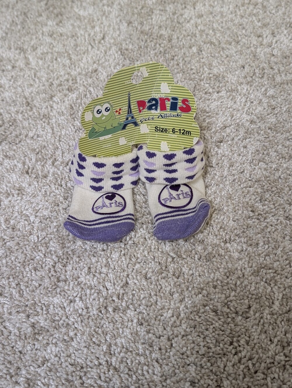Baby Paris Socks 6-12 Months NWT